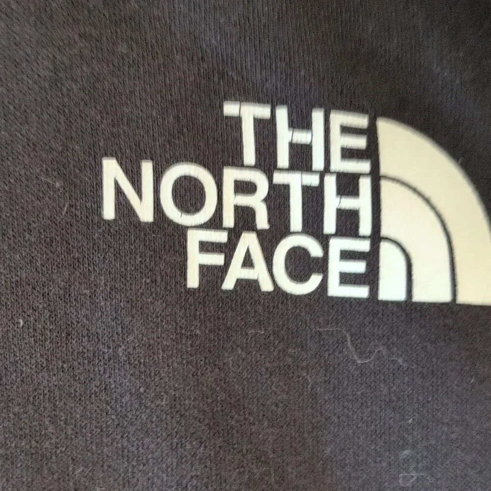 The North Face Men's S Black Fleece Pullover Hoodie Graphic Logo Kangaroo Pocket